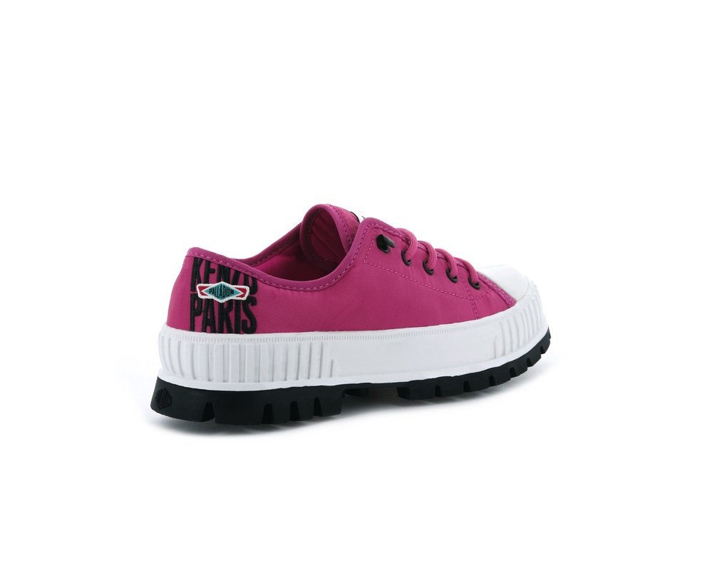 Palladium PALLASHOCK LOW BY KENZO Originales Zapatos Bajos Mujer Rosas